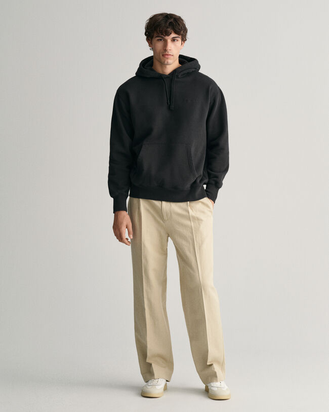 Hoodie med GANT-logotyp