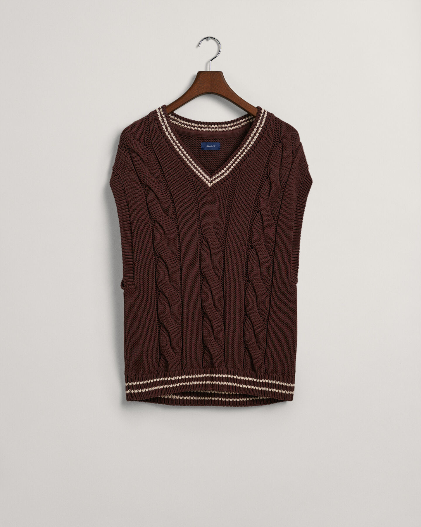 Kabelstickad slipover