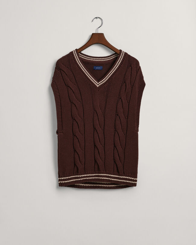 Kabelstickad slipover