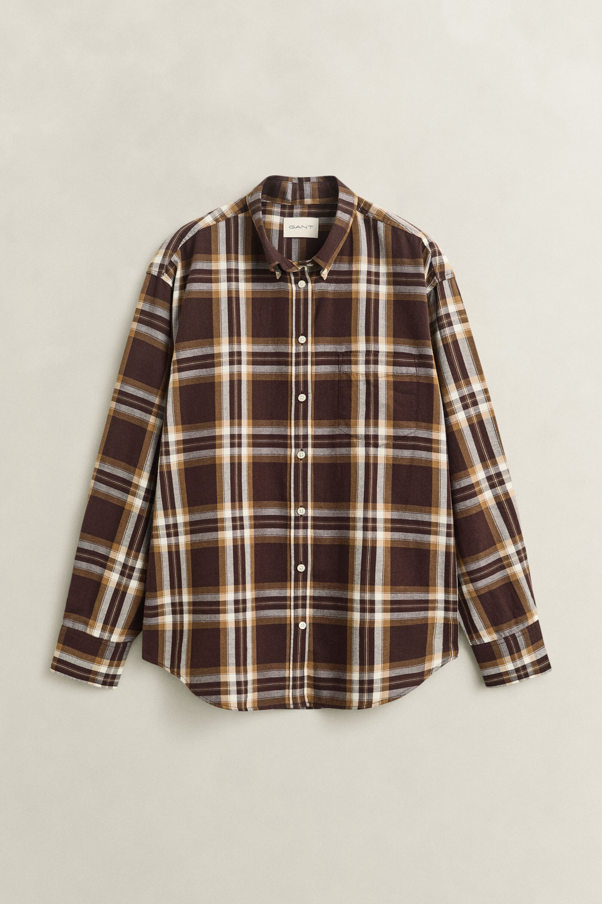 Relaxed fit flanellskjorta