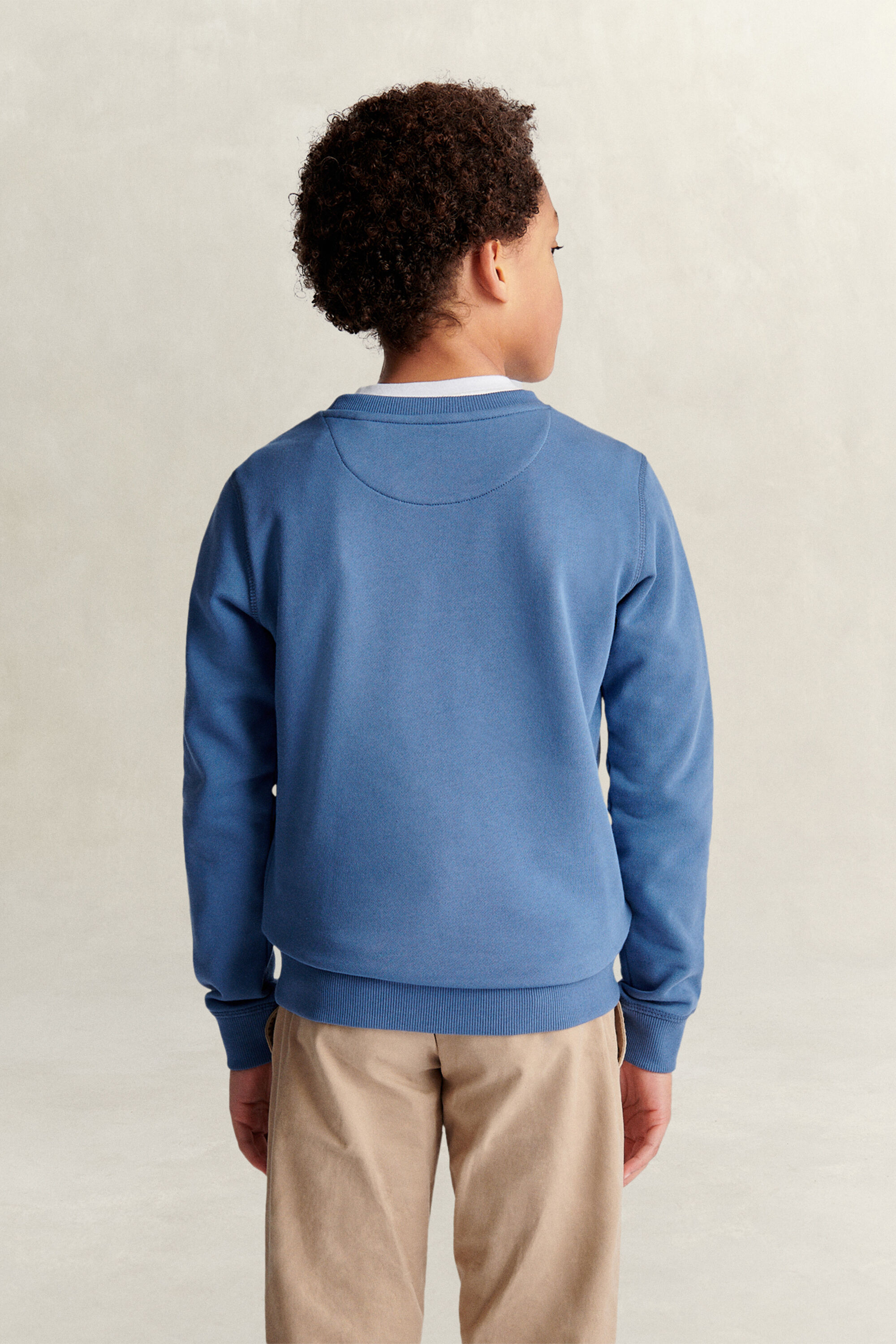 Teens sweatshirt med sköldemblem