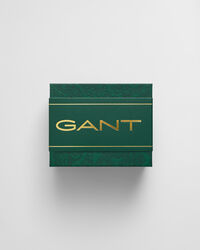 Tvåpack rutiga och prickiga strumpor i presentförpackning