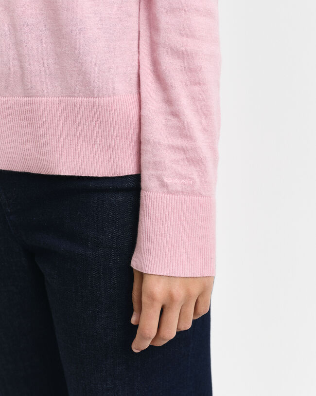 Finstickad V-ringad tröja