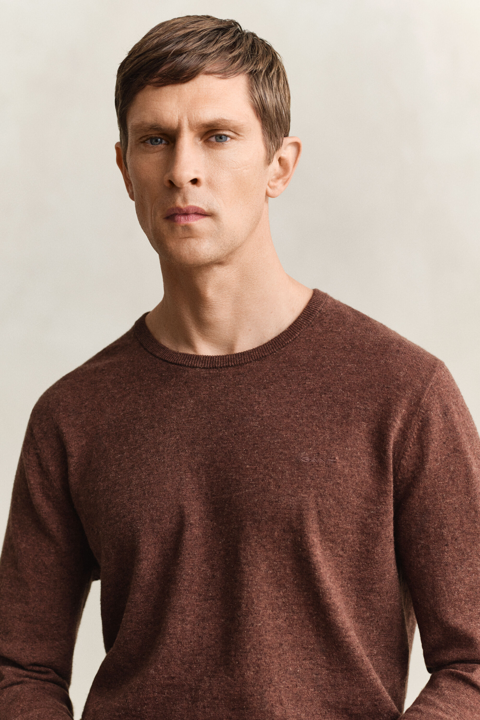 Tröja i grovspunnen bomullsblandning