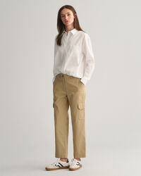 Slim fit chinos i cargostil