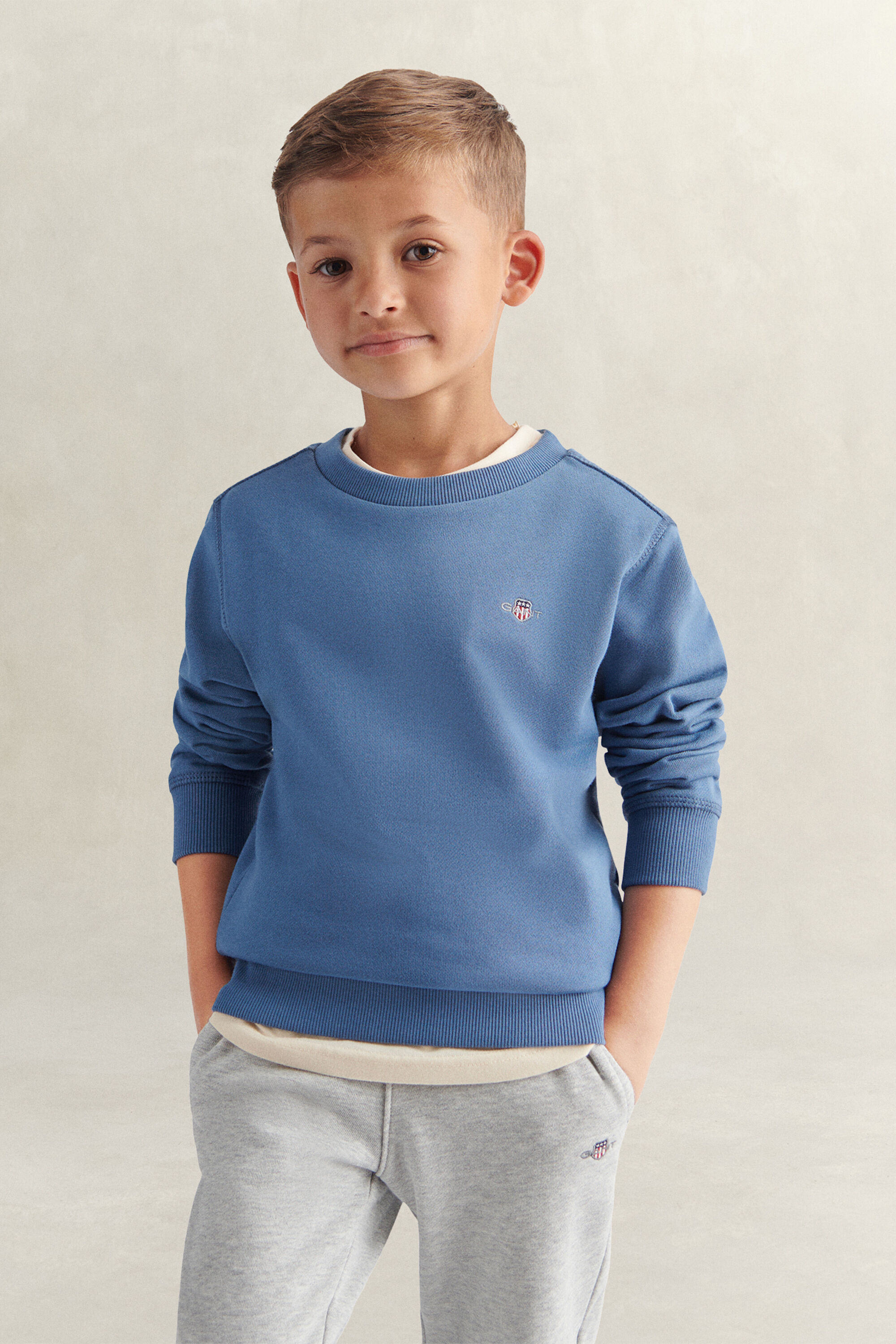 Kids sweatshirt med sköldemblem