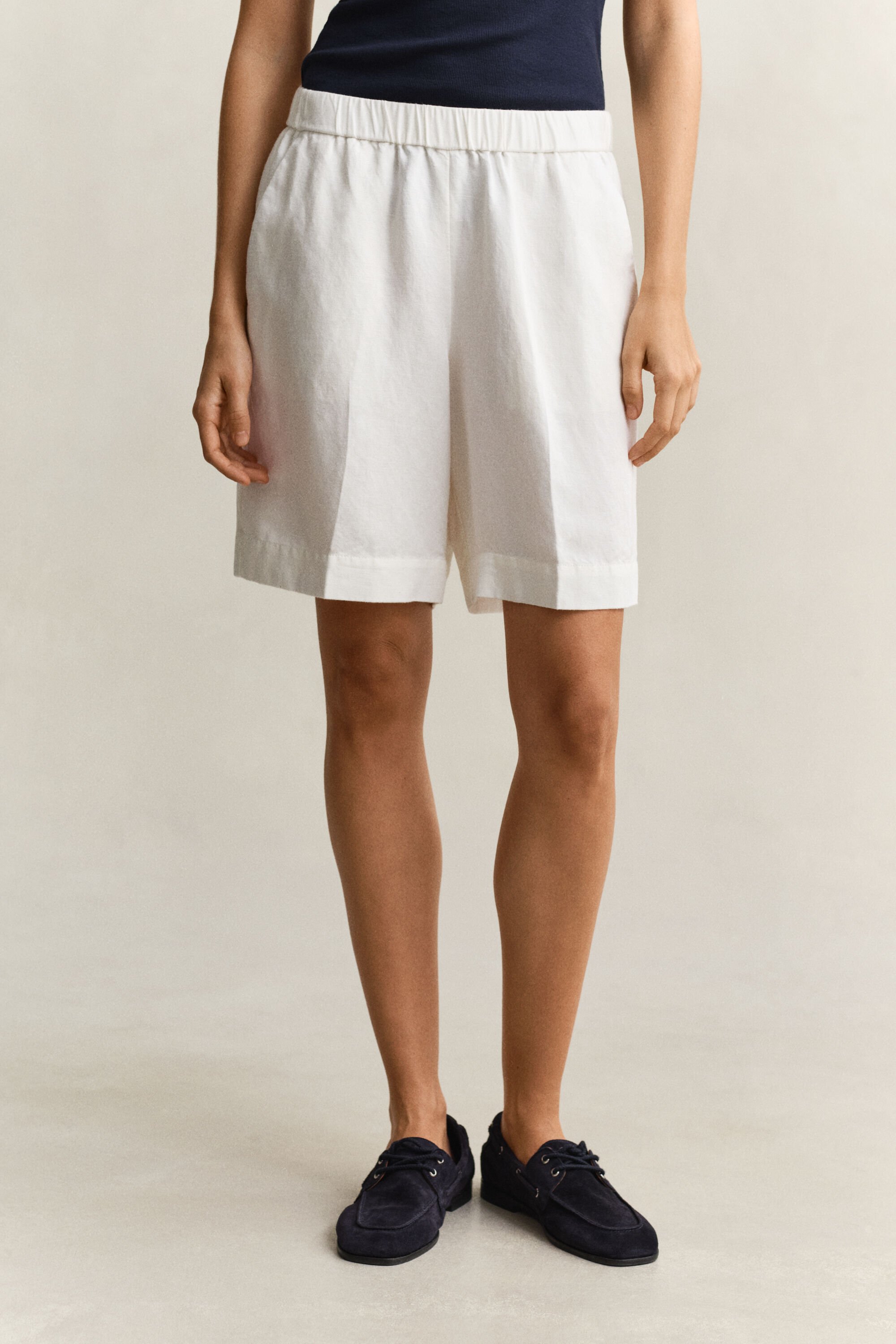 Shorts i linneblandning