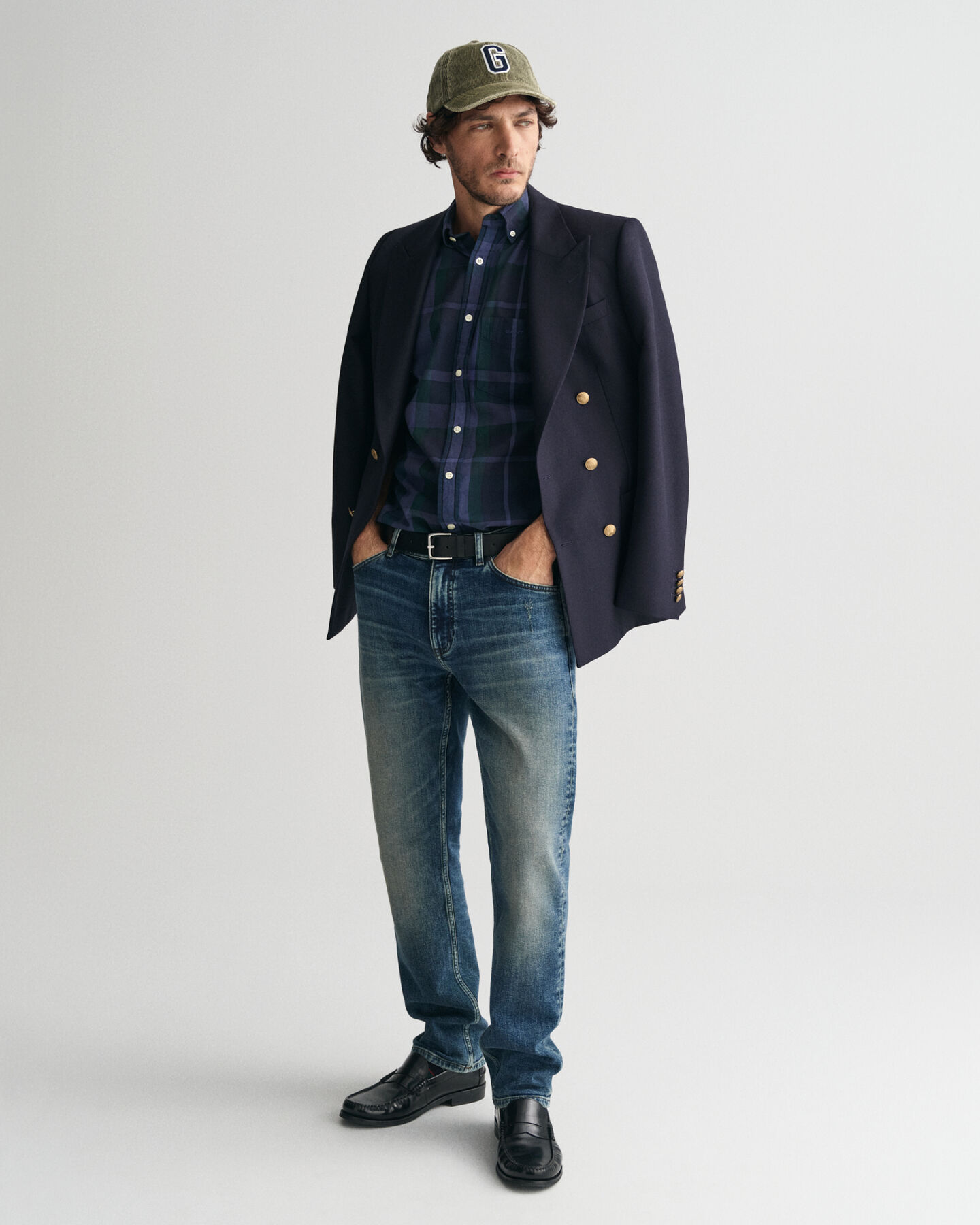 Regular Fit Garment-Dyed Checked Shirt