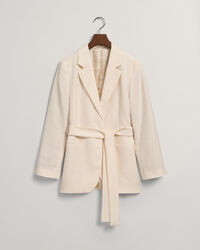 Regular fit Fluid kavaj med b&auml;lte