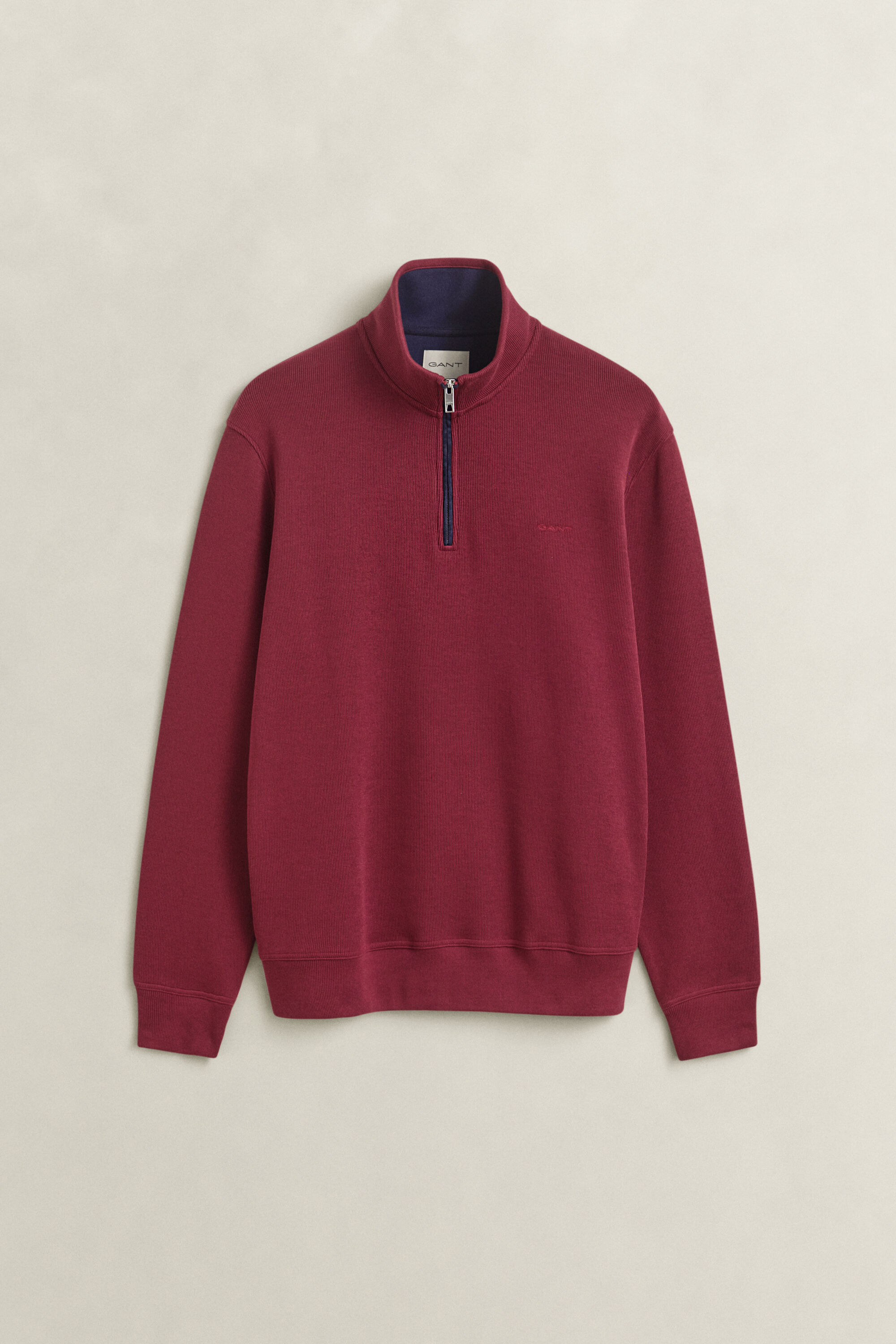 Sacker Rib sweatshirt med half-zip