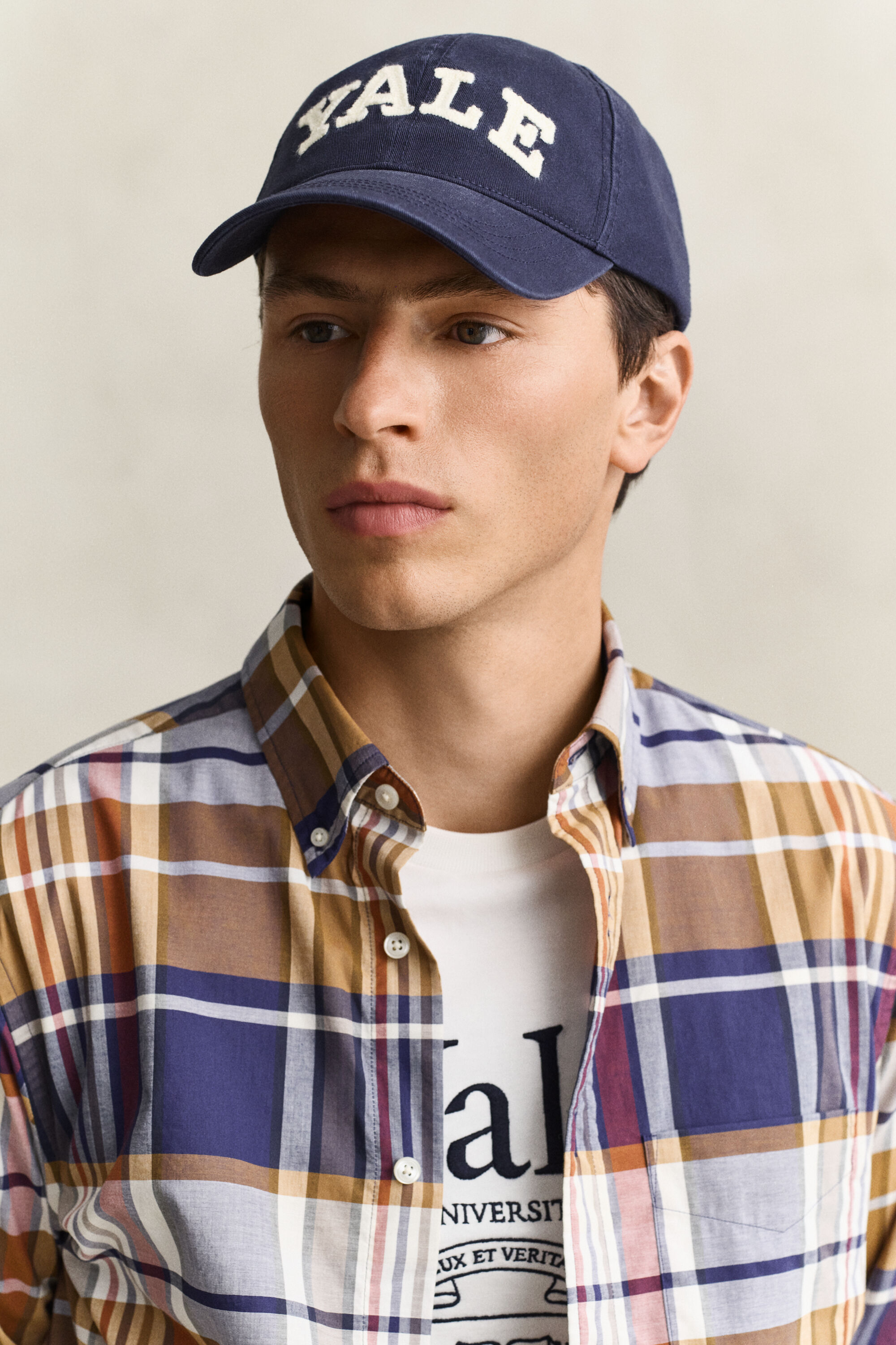 Gant x Yale rutig poplinskjorta