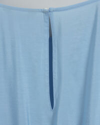 Flounce klänning med puffärm