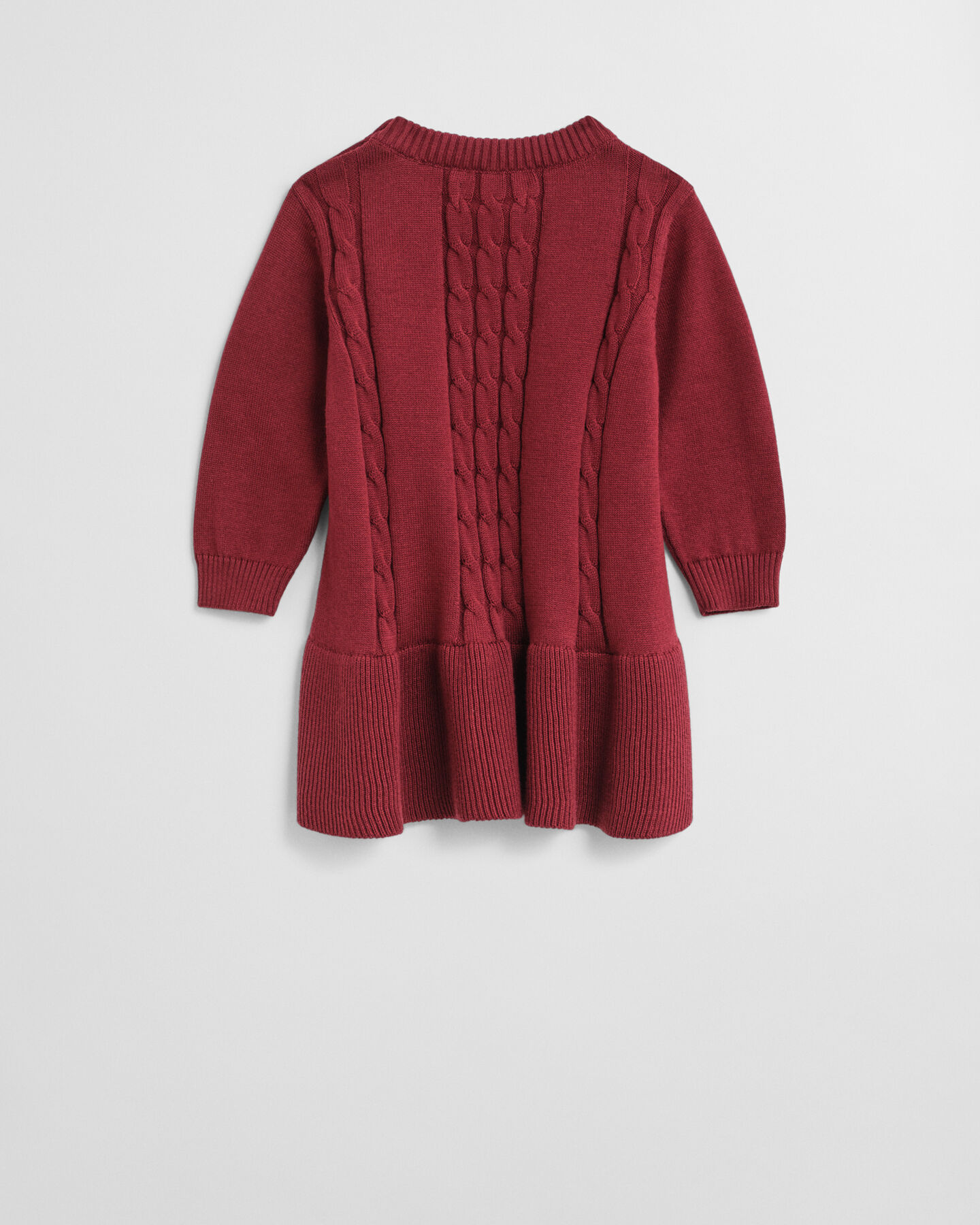 Baby Girls kabelstickad bomullsklänning