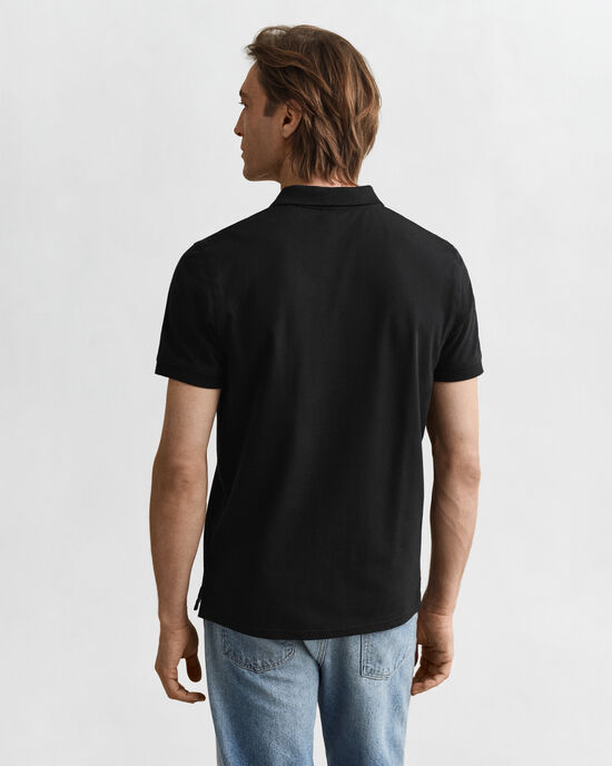 Kontrastfärgad pikétröja