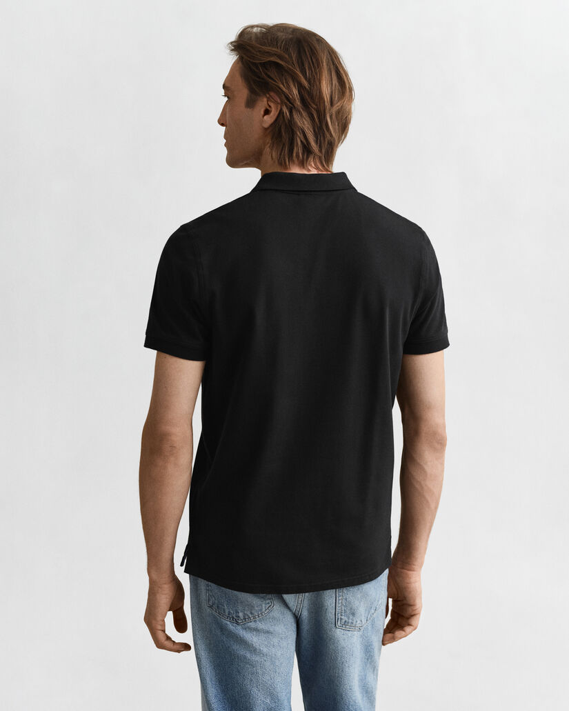 Kontrastfärgad pikétröja