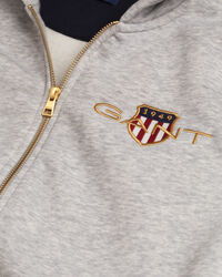 Teens Medium Archive Shield hoodie med dragkedja