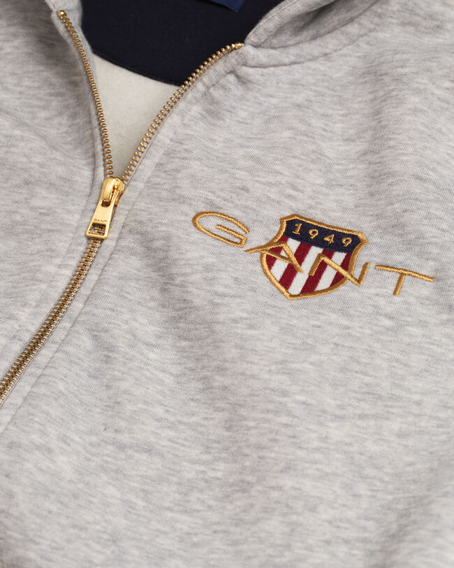 Teens Medium Archive Shield hoodie med dragkedja