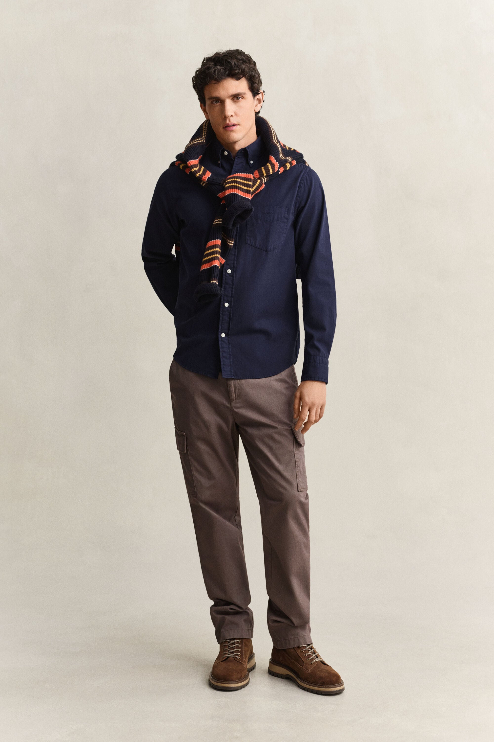 Regular fit twillskjorta