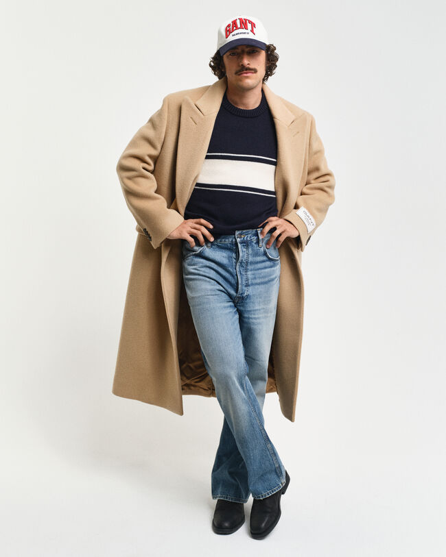 Yllerock med dubbelknäppning