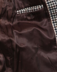 Rutig Car Coat i ullblandning