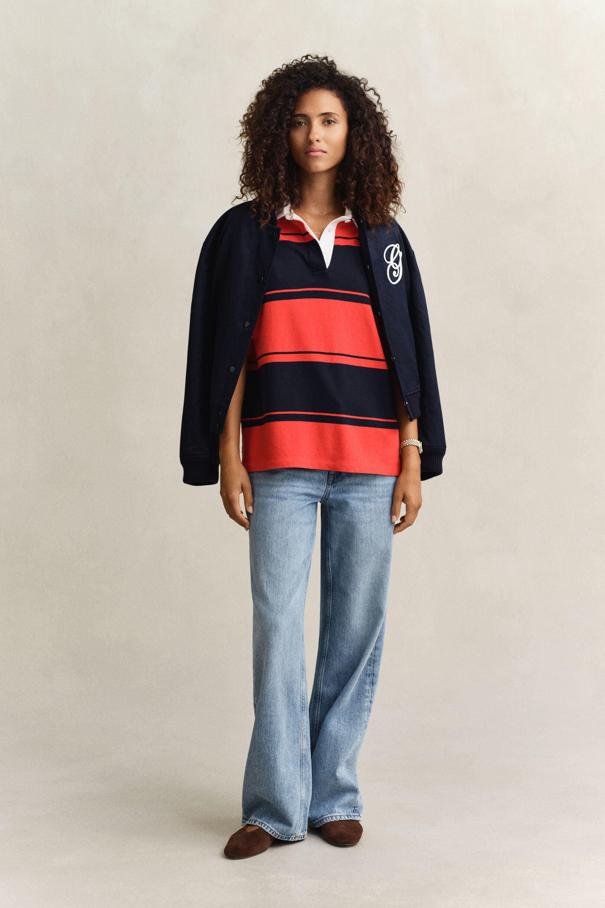 Bredrandig kortärmad Heavy Rugger