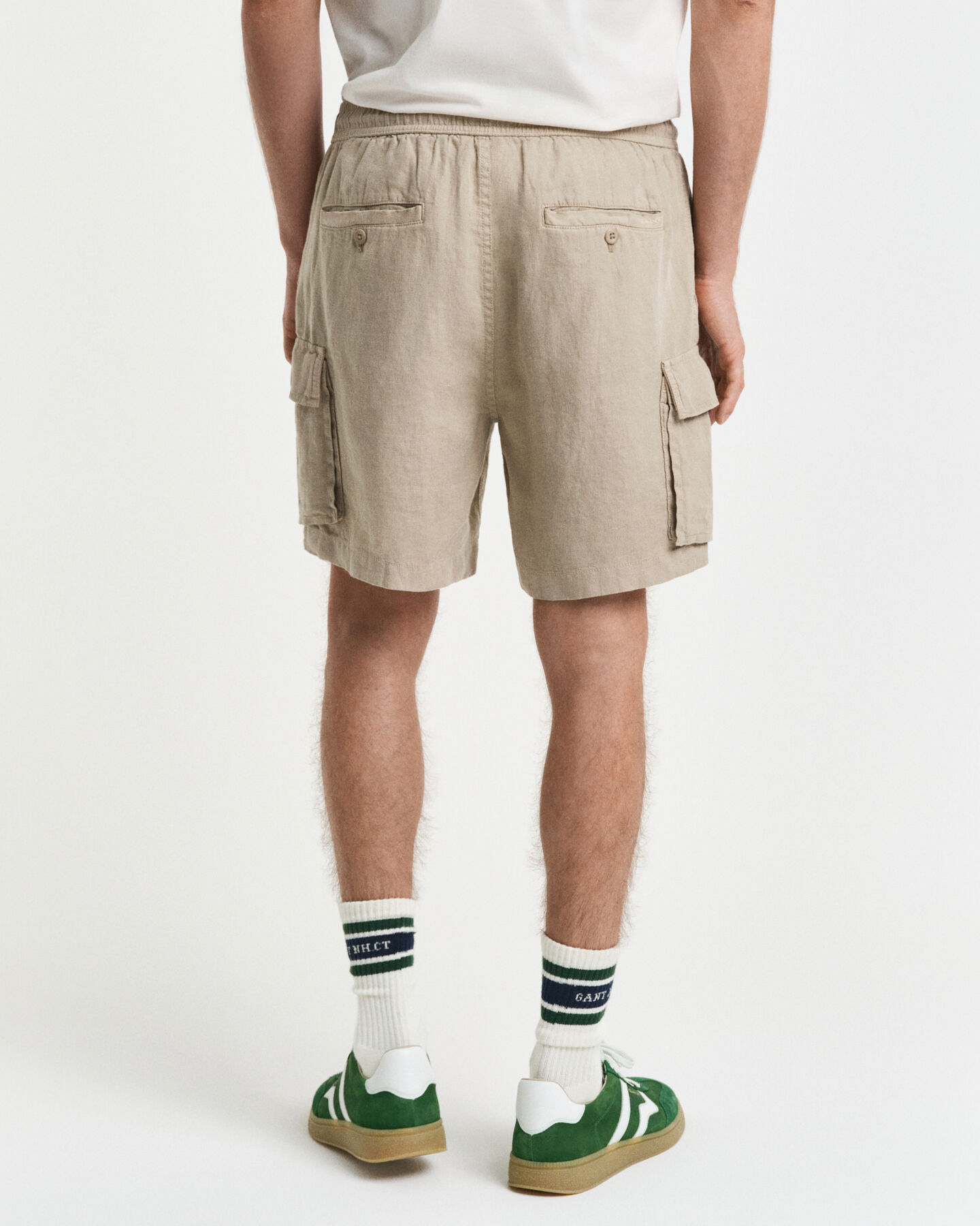 Regular fit cargoshorts i linne