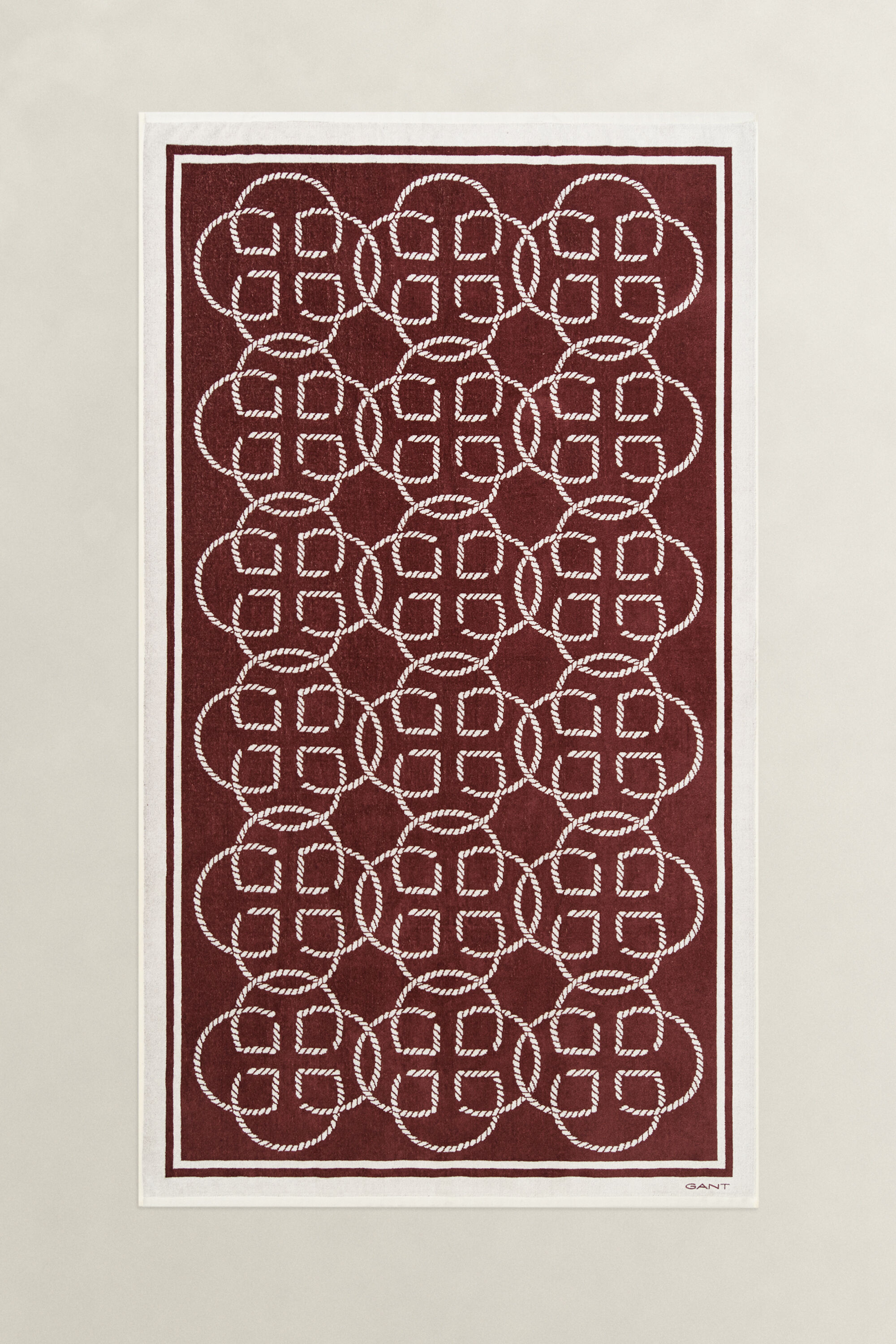 Strandhandduk med monogram