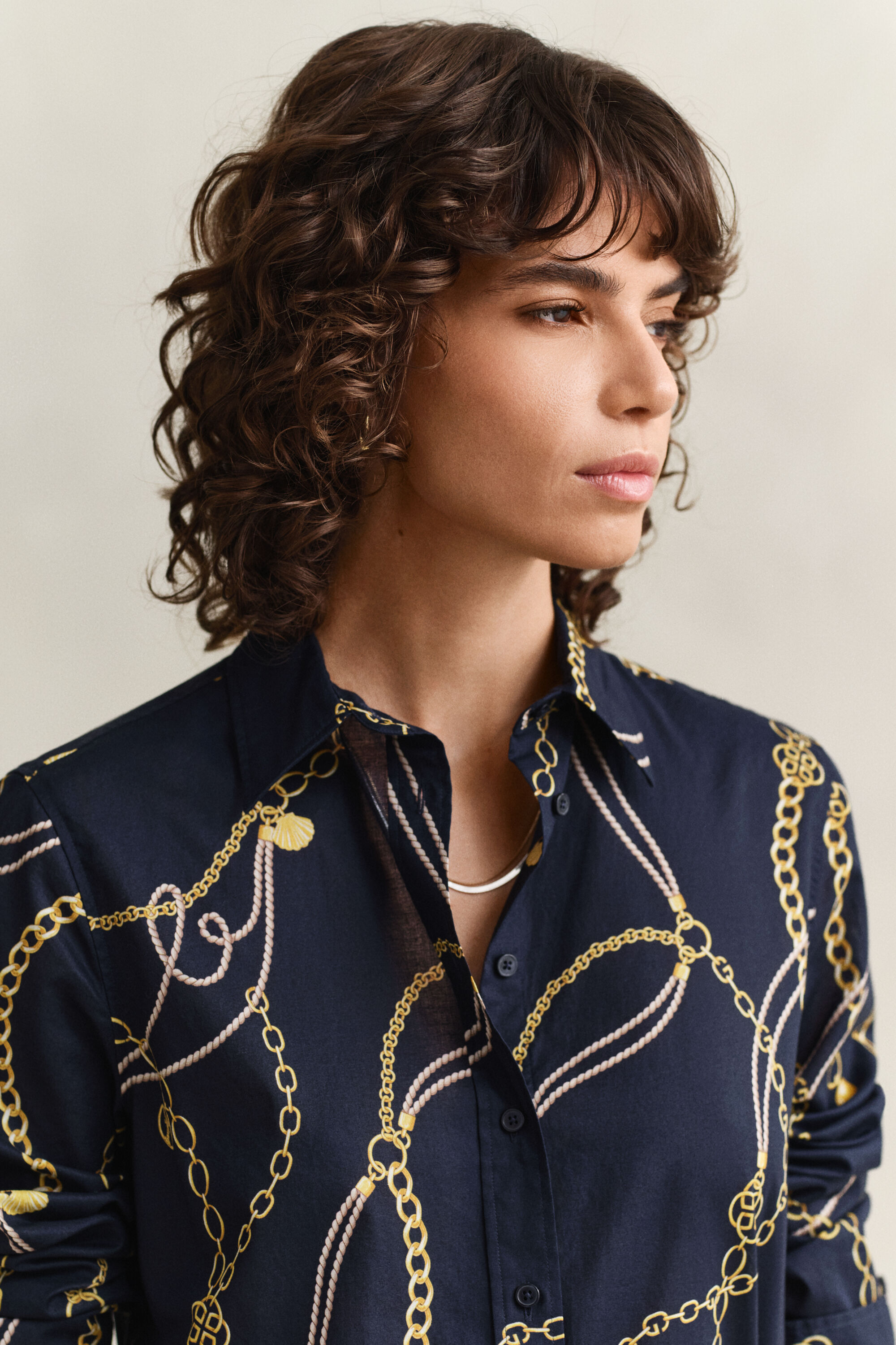 Skjorta i bomullsvoile