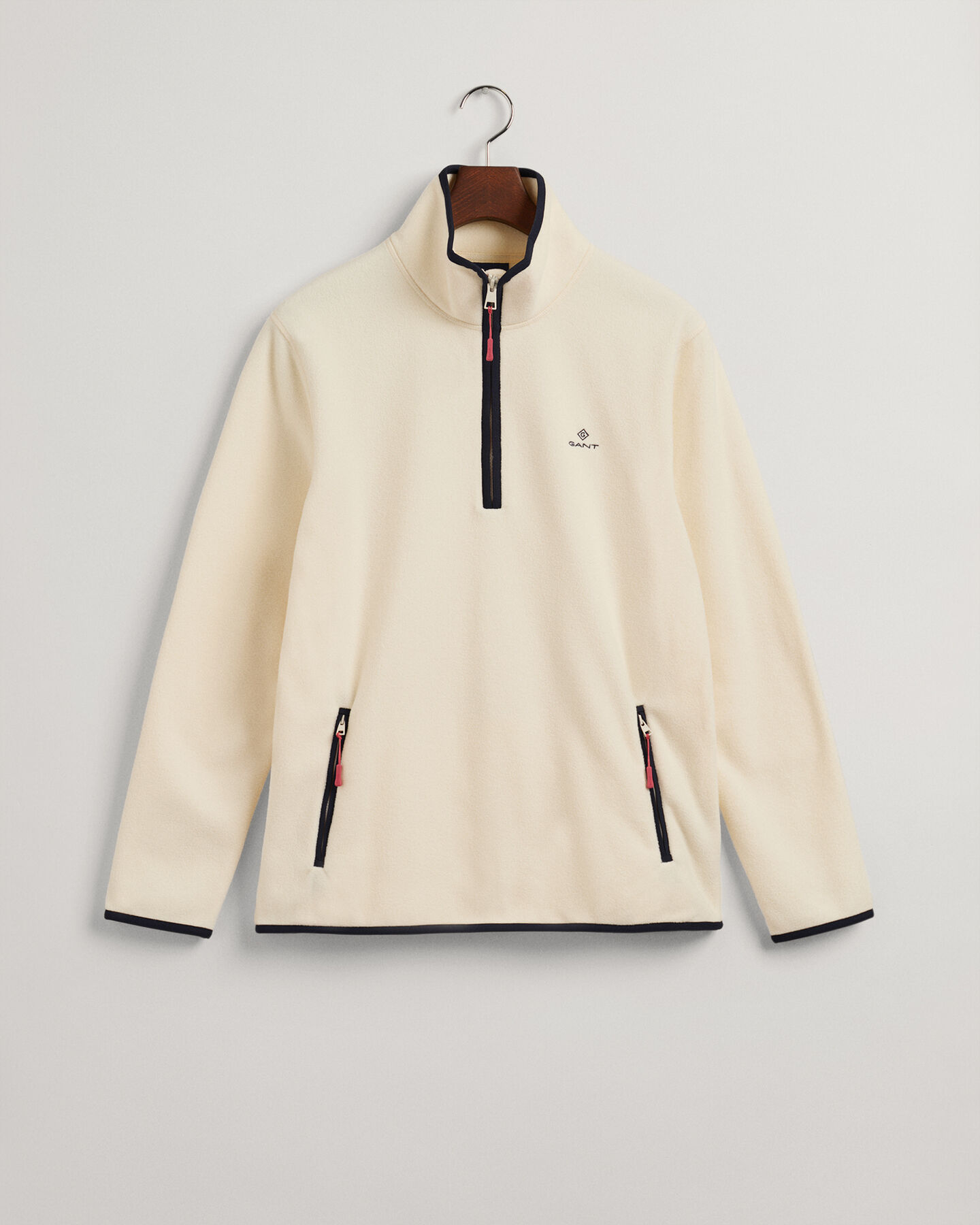 Tunn half-zip fleecetröja