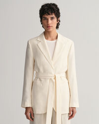 Regular fit Fluid kavaj med b&auml;lte