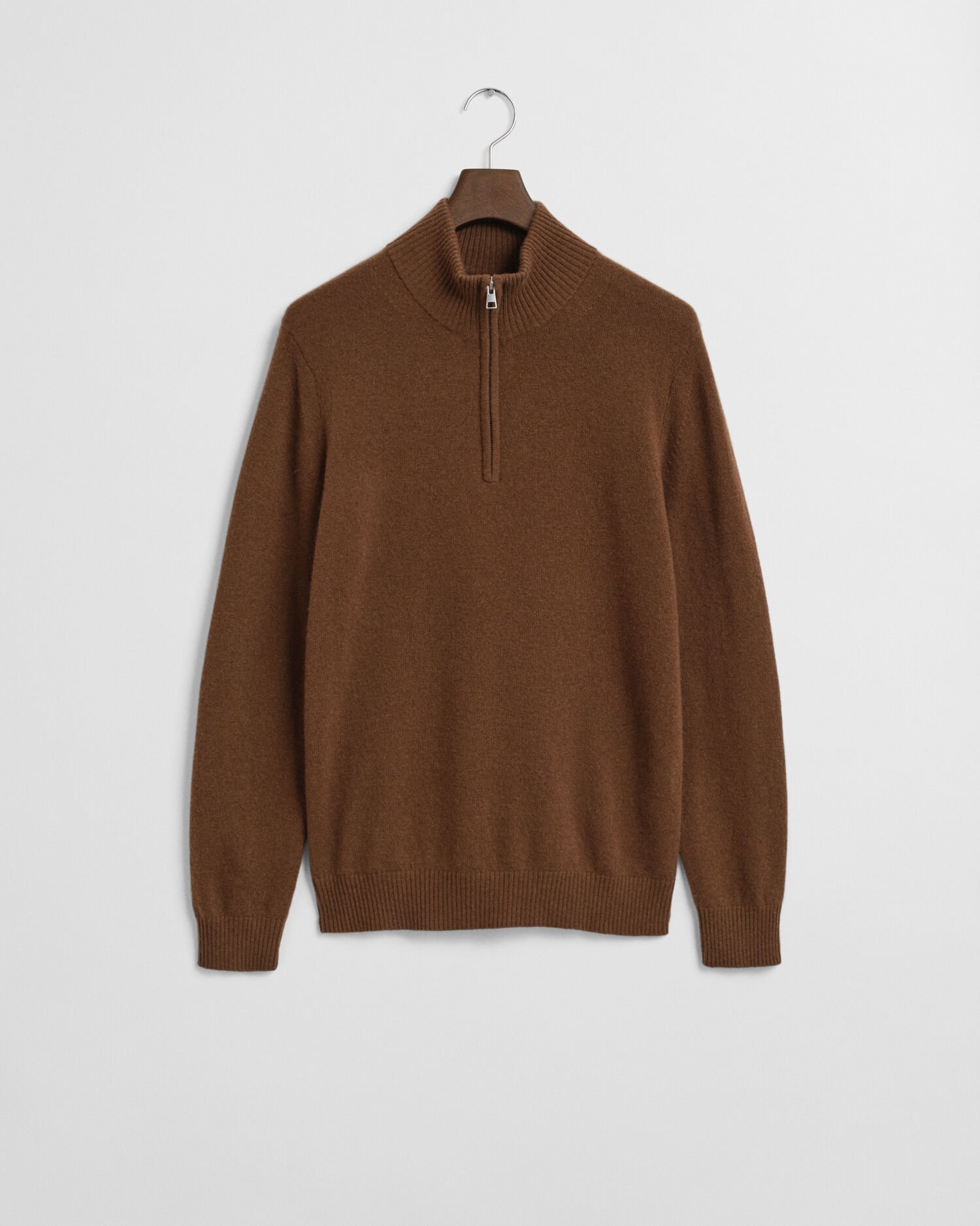 Kashmirtröja med half-zip