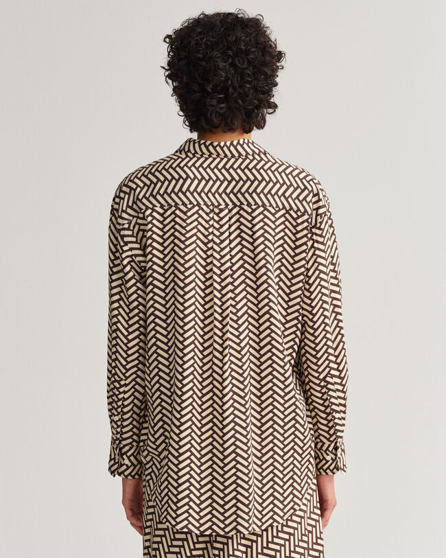 Relaxed fit Geometric skjorta