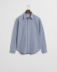 Regular fit melerad flanellskjorta