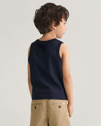 Kids linne med sk&ouml;ldemblem