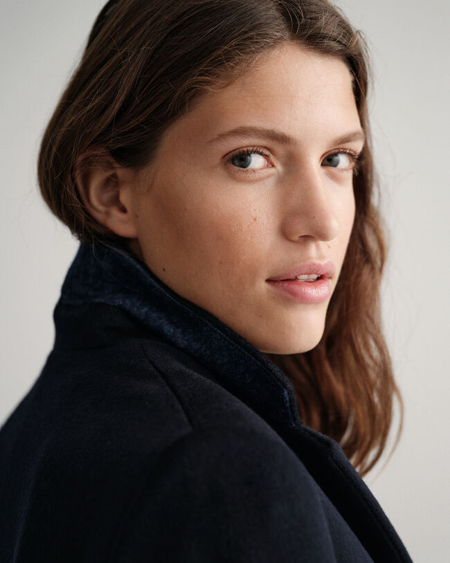 Figursydd kappa i ullblandning