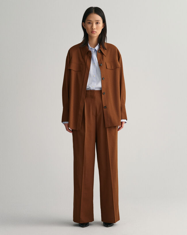 Vida byxor med hög midja och veck