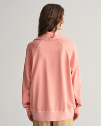 Sunfaded Sweatshirt med halv dragkedja