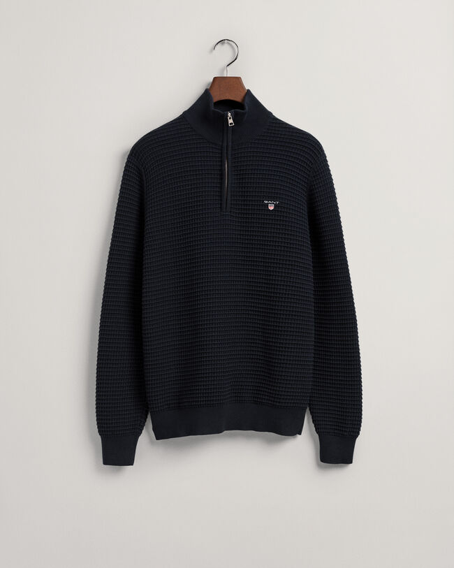 Half-zip bomullströja