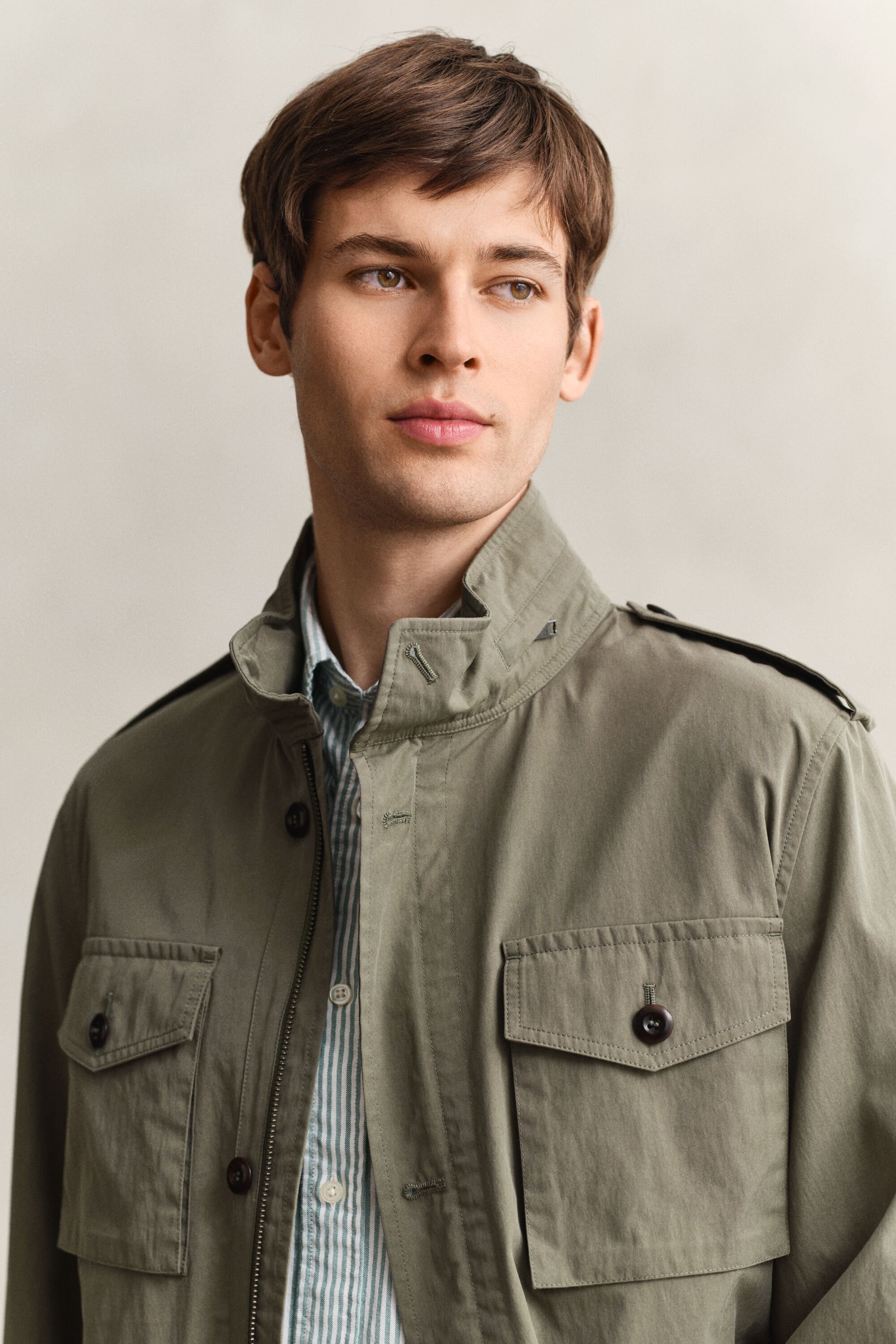 Bomullsjacka med fyra fickor