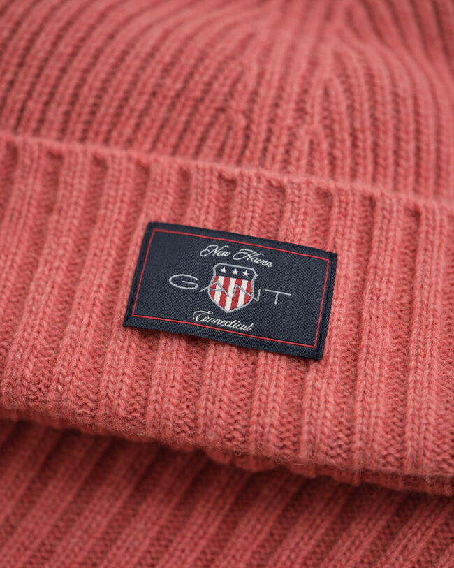 Kids gåvoset med mössa och sjalkrage i ullblandning