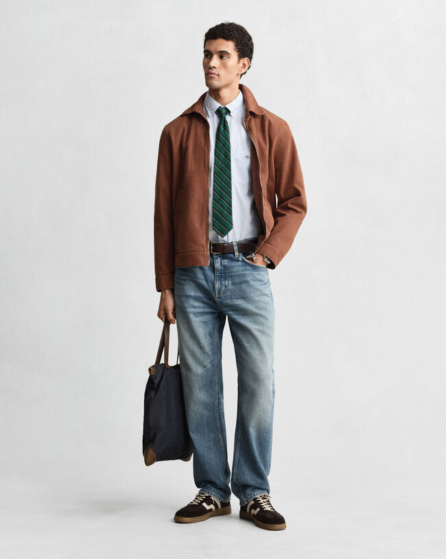 Regular fit klassisk poplinskjorta