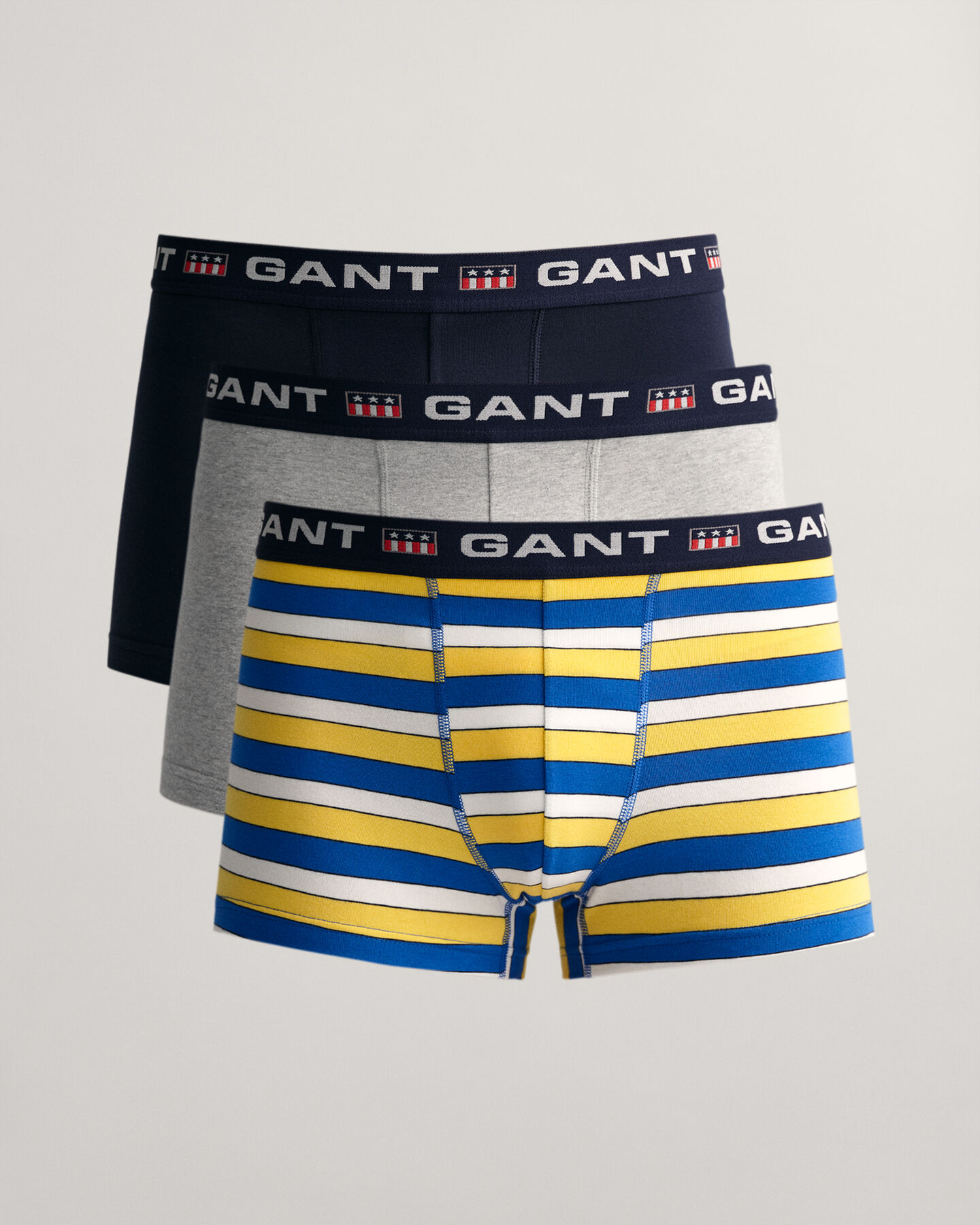 Trepack Retro Shield randiga kalsonger