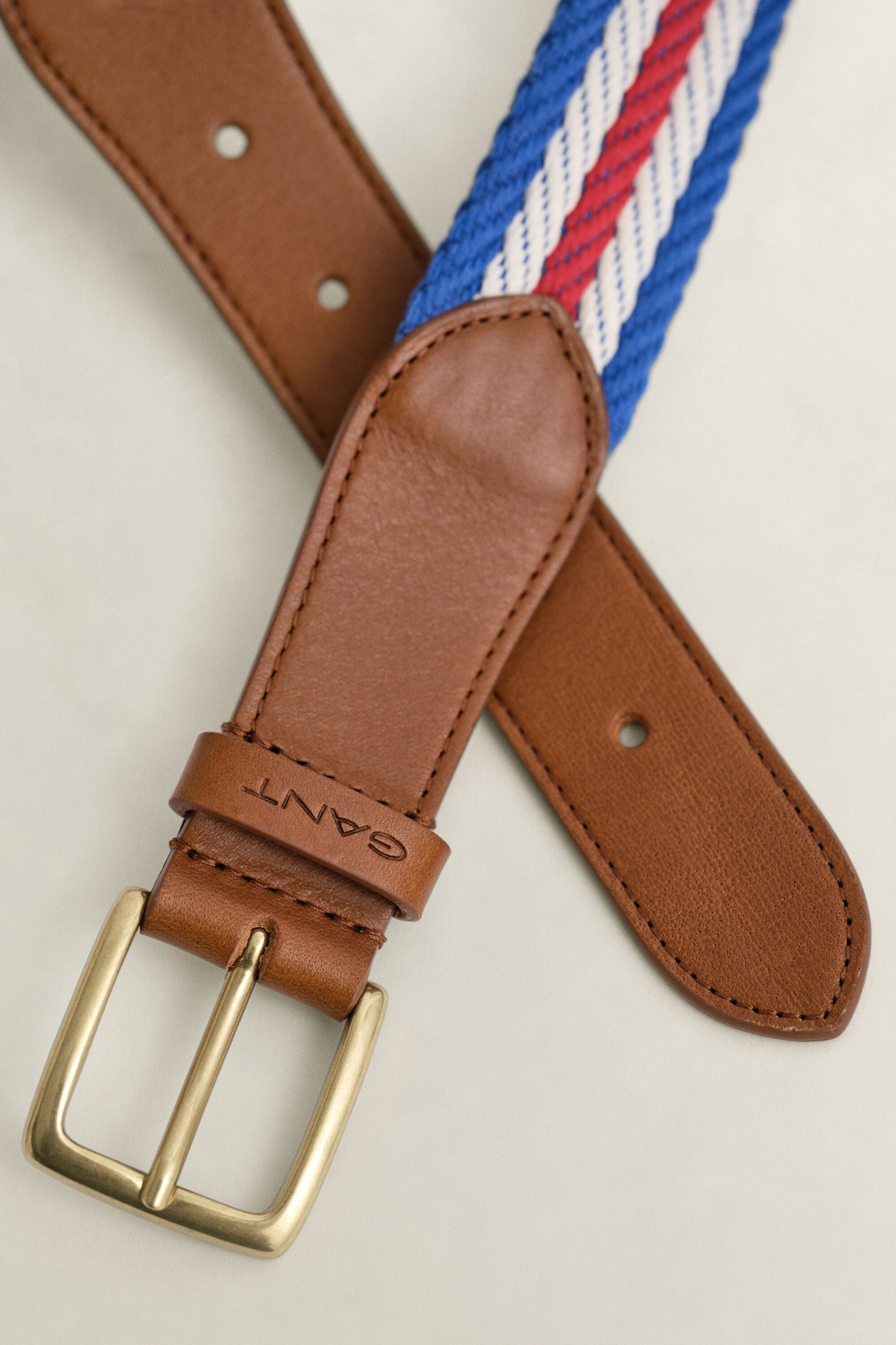 Randigt vävt bälte