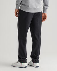 Fluid byxor med veck