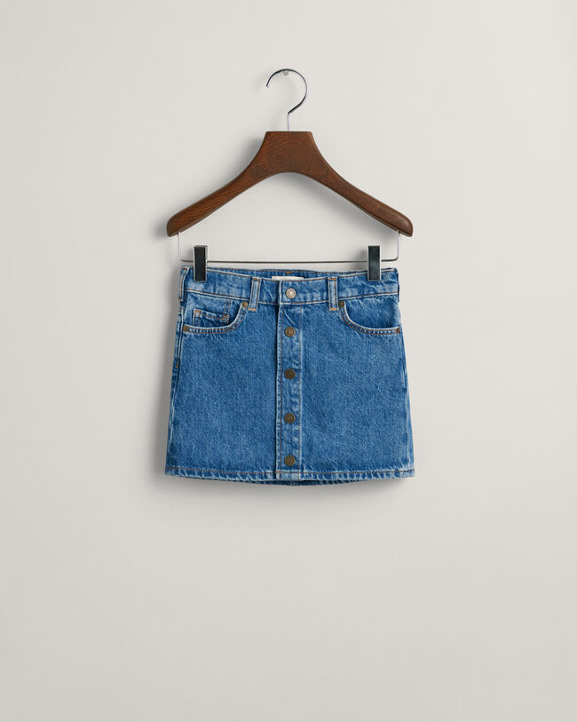 Girls minikjol i denim