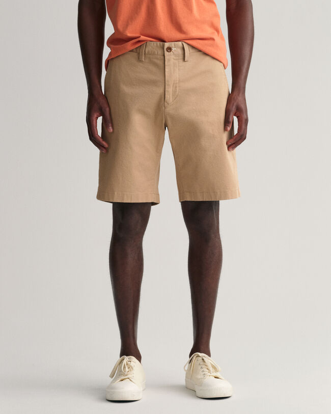 Hallden slim fit twillshorts