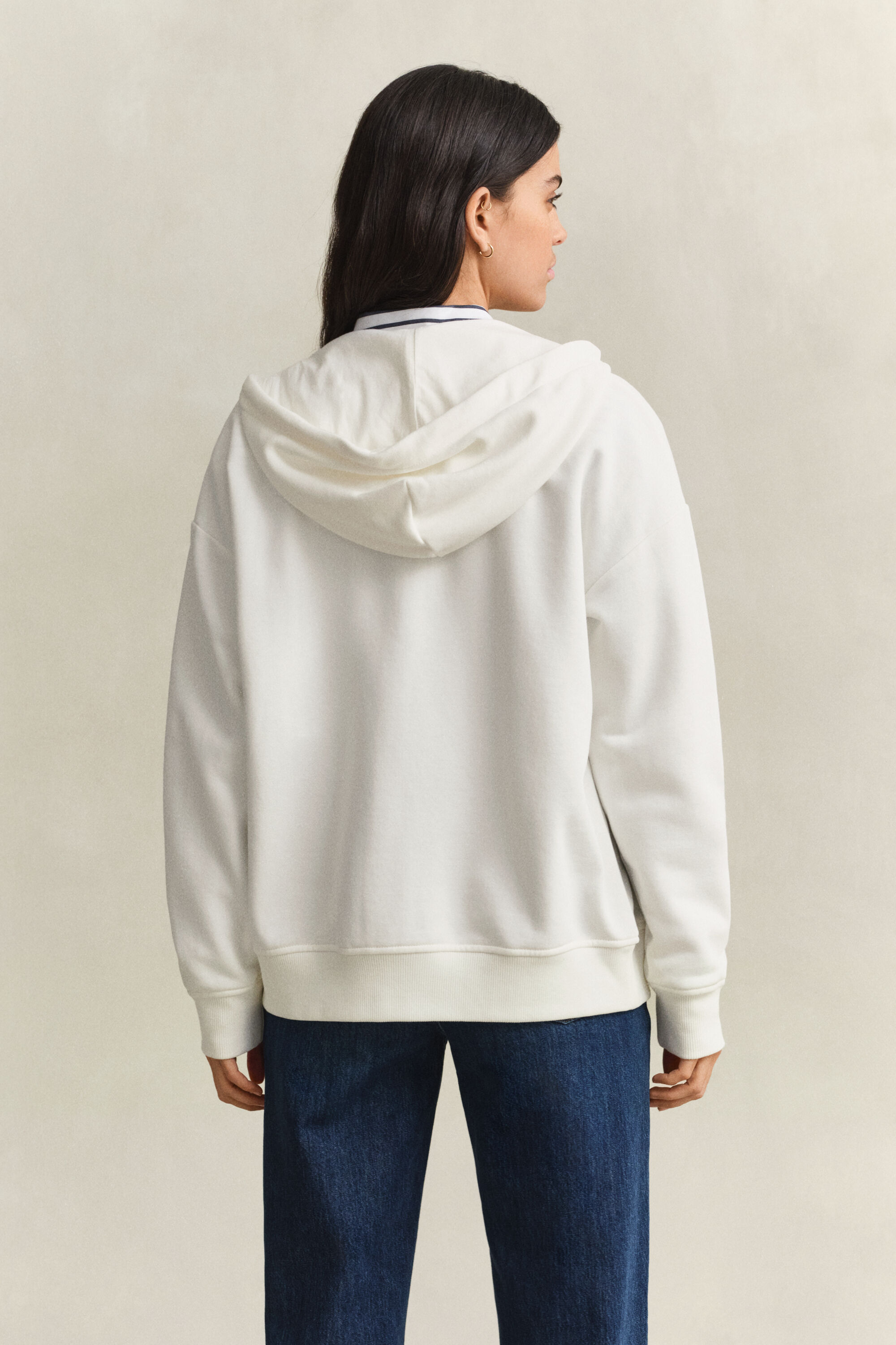 Shield hoodie med dragkedja