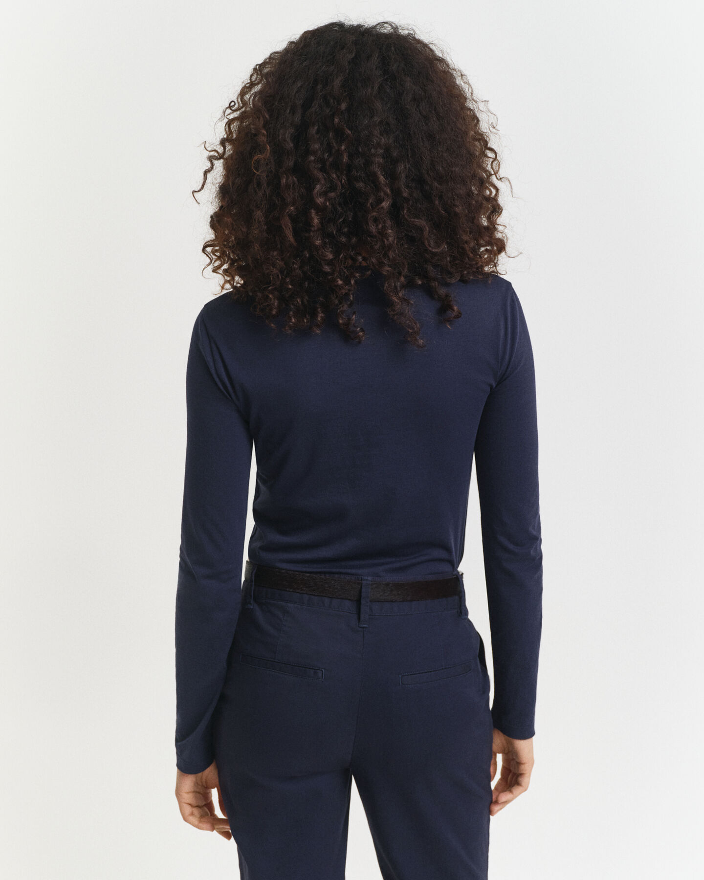 Tunn långärmad T-shirt i bomull