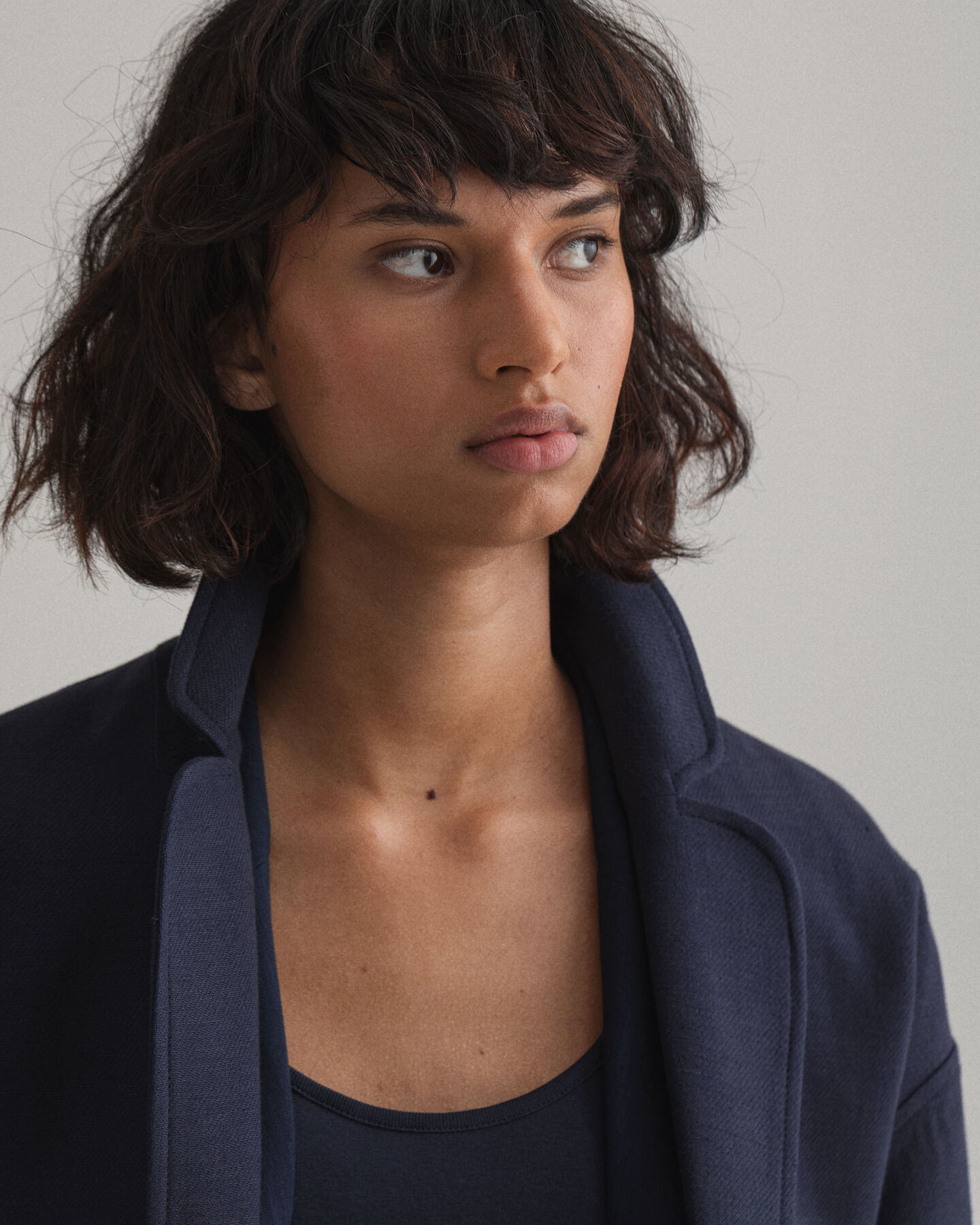 Fluid kappa i linneblandning med b&auml;lte