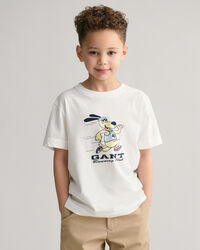Kids GANT T-shirt med springande hund